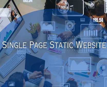 single page static website